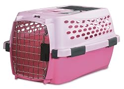 Petmate Ultra Vari Kennel Fashion, 19 Inch, For Pets 0-10 Pounds, Pink