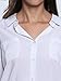 Persun Women White Pointed Collar Dip Back Semi-sheer Boyfriend Shirt