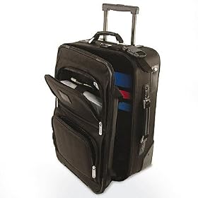 Click here to buy Wheeled Laptop Computer Carry-On Case, Ballistic Nylon, Black by Bond Street.