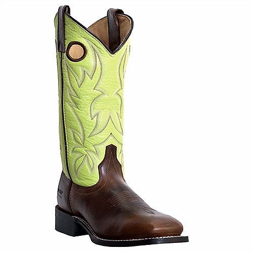 Women's Laredo Dark Brown Leather Foot Cowboy Boots