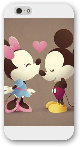 Customized White Hard Plastic Disney Cartoon Mickey Mouse iPhone 6 Plus Case, Only fit iPhone 6 5.5"