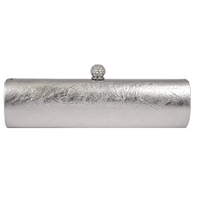 Satin Long Clutch with Rhinestone Closure, Evening Bag - Kayla (41 8025)
