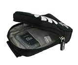 Fashion (Daisy / Black) Nylon Padded Case for Fujifilm FinePix XP10 12 MP Waterproof Digital Camera Black