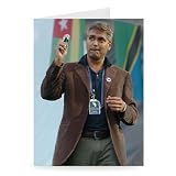 George Clooney - Greeting Card (Pack of 2) - 7x5 inch - Art247 - Standard Size - Pack Of 2
