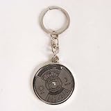 50 Years Calendar Key Ring Chain Keyring Silver