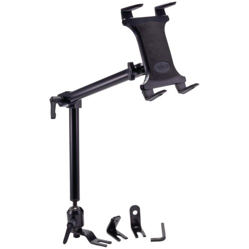 Arkon Heavy-Duty Car Truck Seat Rail or Floor Tablet Mount with 22 inch Adjustable Arm for iPad Air Samsung Galaxy Note 10.1