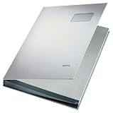 Leitz Unterschriftenmappe 5700-85 20F�cher PP grau