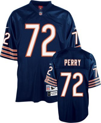 William Perry Bears Navy Reebok Premier Jersey