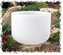 10" Classic Frosted Crystal Singing Bowl - G# Note (Throat Chakra)