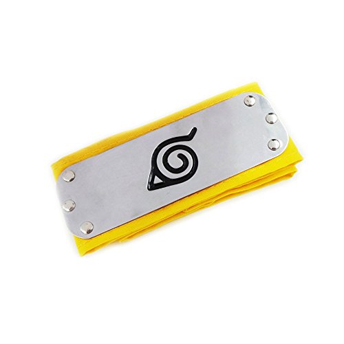 Huhuniu Naruto Headband / Forehead Protector Leaf Village Logo Cosplay Accessories