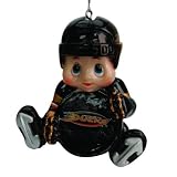 Pack of 3 NHL Anaheim Ducks Little Guy Hockey Player Christmas Ornaments 3"