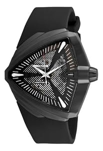 Hamilton Men's H24615331 Ventura XXL Elvis Anniversary Collection Black Fixed Gunmetal PVD Watch