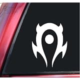 World of Warcraft Horde Vinyl Decal Sticker - White