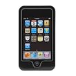Solid Black Snap On Crystal Hard Cover Case for Apple Ipod Touch Itouch 8GB 16GB 32GB 2G 2nd Generation