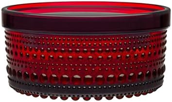 KASTEHELMI JAR (SET OF 2) 4.5 in x 2.25 in CRANBERRY