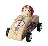 Bieco 23022736 - Rückzugrennwagen aus Holz, 4 fach sortiert