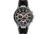 Jacques Lemans Herren-Armbanduhr XL Dakar Chronograph Leder 1-1661D