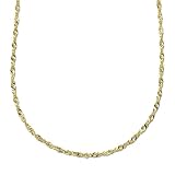 10k Yellow Gold 1.35mm Singapore Chain Necklace, 30 41AAC1In2UL. SL160 10k Yellow Gold 1.35mm Singapore Chain Necklace, 30