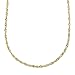 10k Yellow Gold 1.35mm Singapore Chain Necklace, 20"