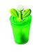 A di Alessi Happy Spices Container for Pepper Mill, Green (ASG09 8GR)