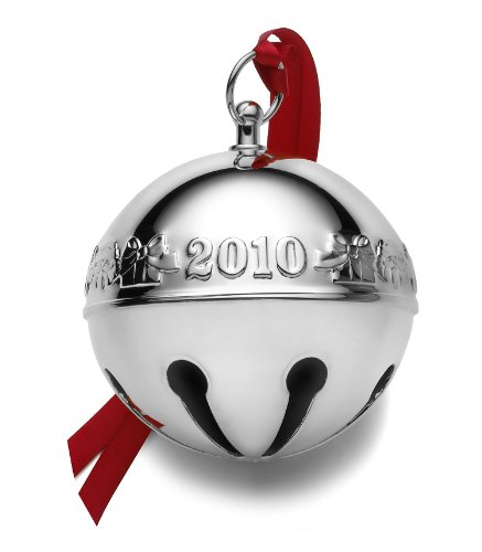Wallace Christmas Ornament, 2010 Silver Plated Sleigh Bell