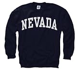 Nevada Wolf Pack Navy Arch Crewneck Sweatshirt