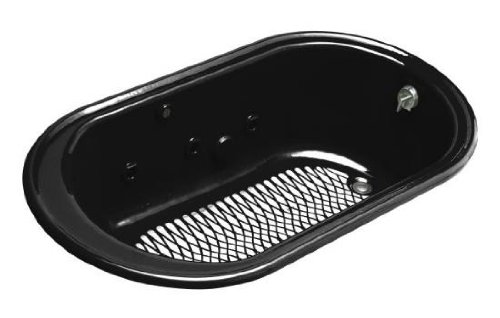 Kohler Whirlpool Bath Tub K-712-H2-07. 66'' L x 36'' W x 19 1/4'' H, Black Black