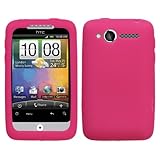 Hot Pink Silicone Gel Skin Case for HTC 6225 Wildfire / HTC Bee