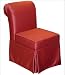 Skyline Furniture 29-1SKS - Armless Storage Chair in Sangria