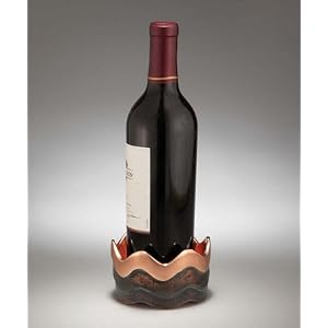 Nambe Copper Canyon Wine Coaster, 4-1 4-Inch by 2-1 2-Inch by