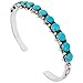 925 Sterling Silver Bracelet with Genuine Turquoise