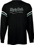 Anaheim Mighty Ducks -Black- Script Embroidered Crewneck Sweatshirt