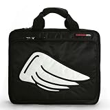 Fits up to 11.6 Netbook Winged Flight Series Soft Convertible Messenger Bag/Backpack