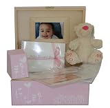 from Reads Creations Girls Large Pink Wooden Decorative Baby Keepsake or Memory Box Gift Sets. Newborn or Maternity Presents.