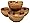 Sango Splash Ice Cream Bowls, Set of 4