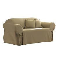 Sure Fit Cotton Sofa Slipcover, Linen