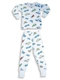 B. Steps - Infant Baby Boys Long Sleeved Cotton Pajamas, Lt. Blue, Multi