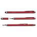 H&T(TM) Second Generation Fine Point Stylus with Two Tip [2 in 1] for Ipad, Ipad Air, Ipad Mini, Iphone, Samsung Galaxy, Nexus, Lg G Pad, HTC and Other Touch Screen Devices (Red)