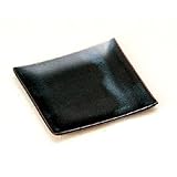 鬼丸雪山窯　飴釉　角銘々皿 【和皿・洋皿 高取焼】 【5個組】