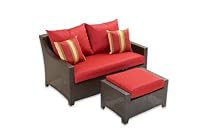 Big Sale RST Outdoor OP-PELOVOT-CAN-K Cantina Love Seat and Ottoman