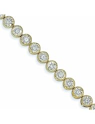 2.1 Carat 14K Gold Diamond Bracelet
