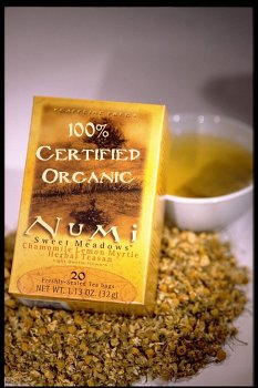Sweet Meadows Chamomile Lemon Myrtle Herbal Teasan - Box of 18 tea sachets by Numi