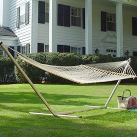 Lowest Price Large Steel Hammock Stand! Taupe Stand