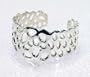 Artisan Crafted Designer Abstract Sterling Silver Bracelet