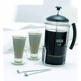 Curva 8 cup Gift Set with 2 Glass Latte Cups