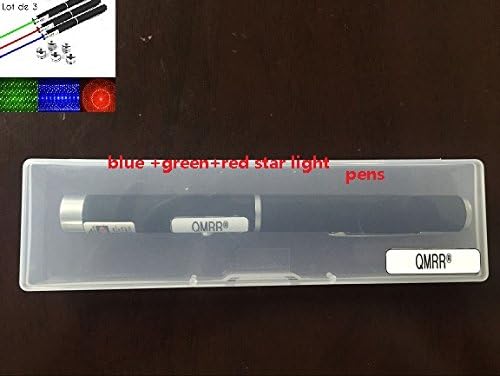 QMRR OU 3pc 5MILES 532nm Green Red Purple Laser Starry Star PointerStrong Pen Powerful 8000M Pointer Gift