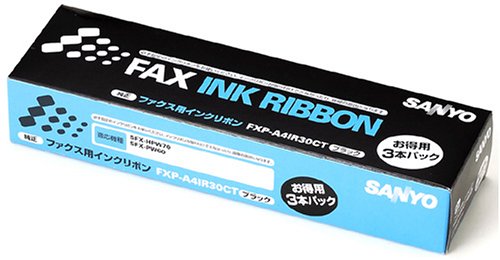 SANYO 普通紙ファクシミリ用インクリボン お得用（黒） 3本パック FXP-A4IR30CT