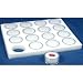16 White Foam Gem Jars Gemstone Storage Display Tray Insert