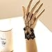 Beautiful Bead Black Retro Lace Slave Bracelet With Ring Gothic Style Costume Jewelry#1
