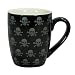 Ceramic Mugs Set of 4 - Black Skull